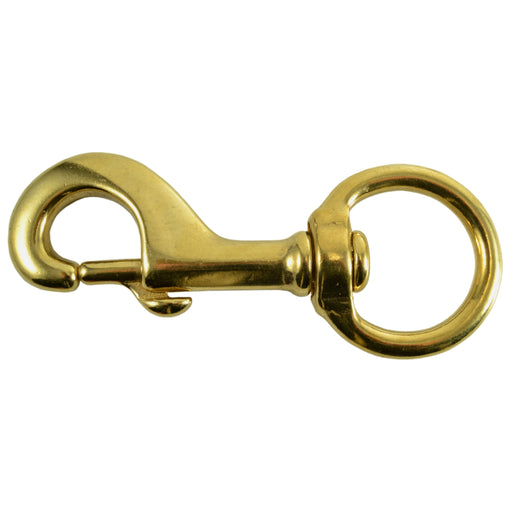 1 Brass Swivel Harness Snap Hooks — Fastener Line