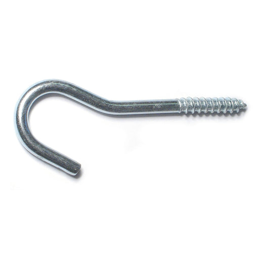 5/32 x 2-9/16 Zinc Plated Steel Screw Hooks — MonsterFastener