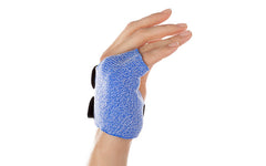 Ulnar Gutter Orthosis in Orficast More Blue.
