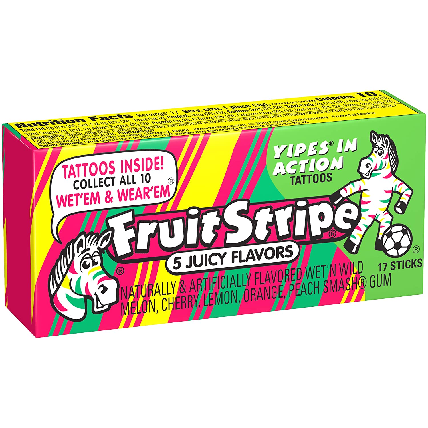 fruit stripe gum 90s