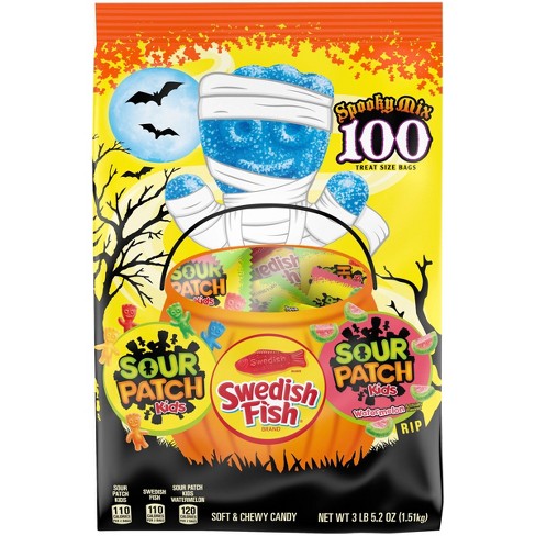 Sour Patch Kids & Swedish Fish Halloween Assortment, 3lb 5oz