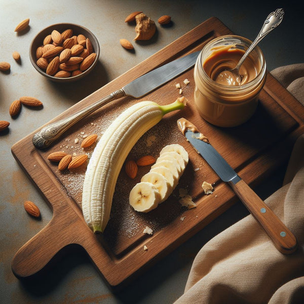 almond butter and banana - popular pre-workout snack