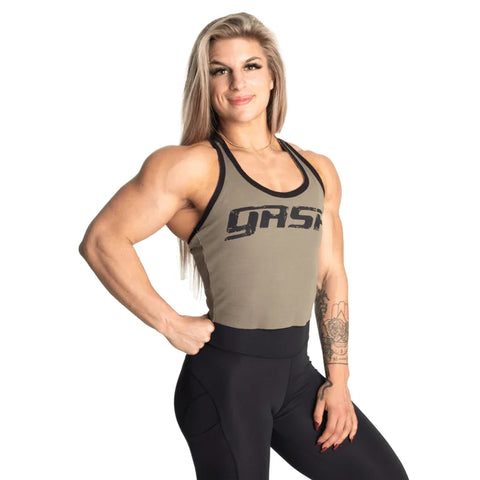 GASP Rib Crop T-Back