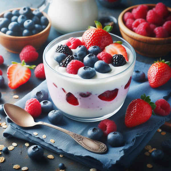 Greek yoghurt with berries - popular pre workout nutrition