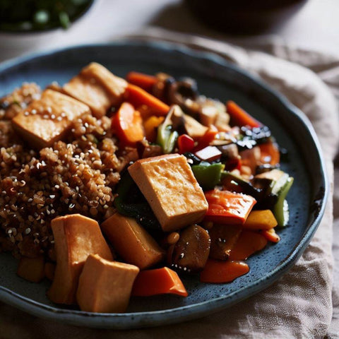 Stir Fry Tofu with Quinoa