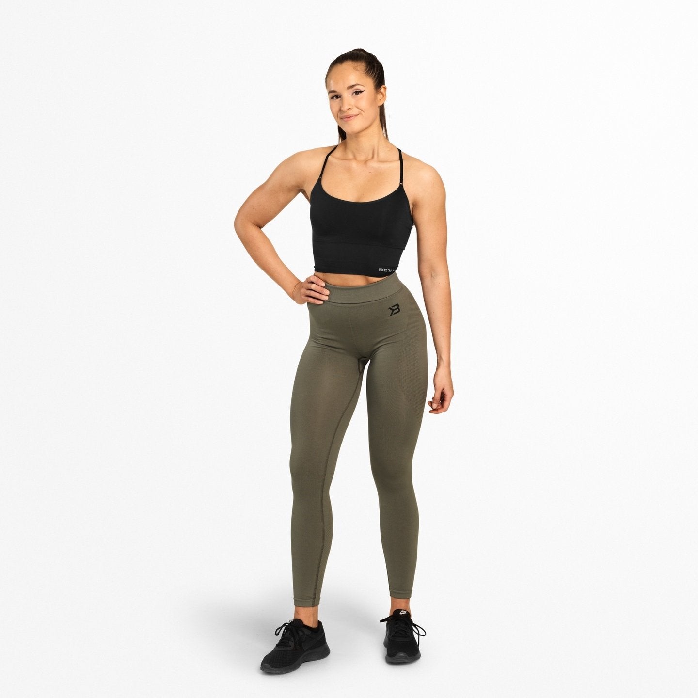 Better Bodies ROCKAWAY LEGGINGS BLACK MELANGE – legíny Better