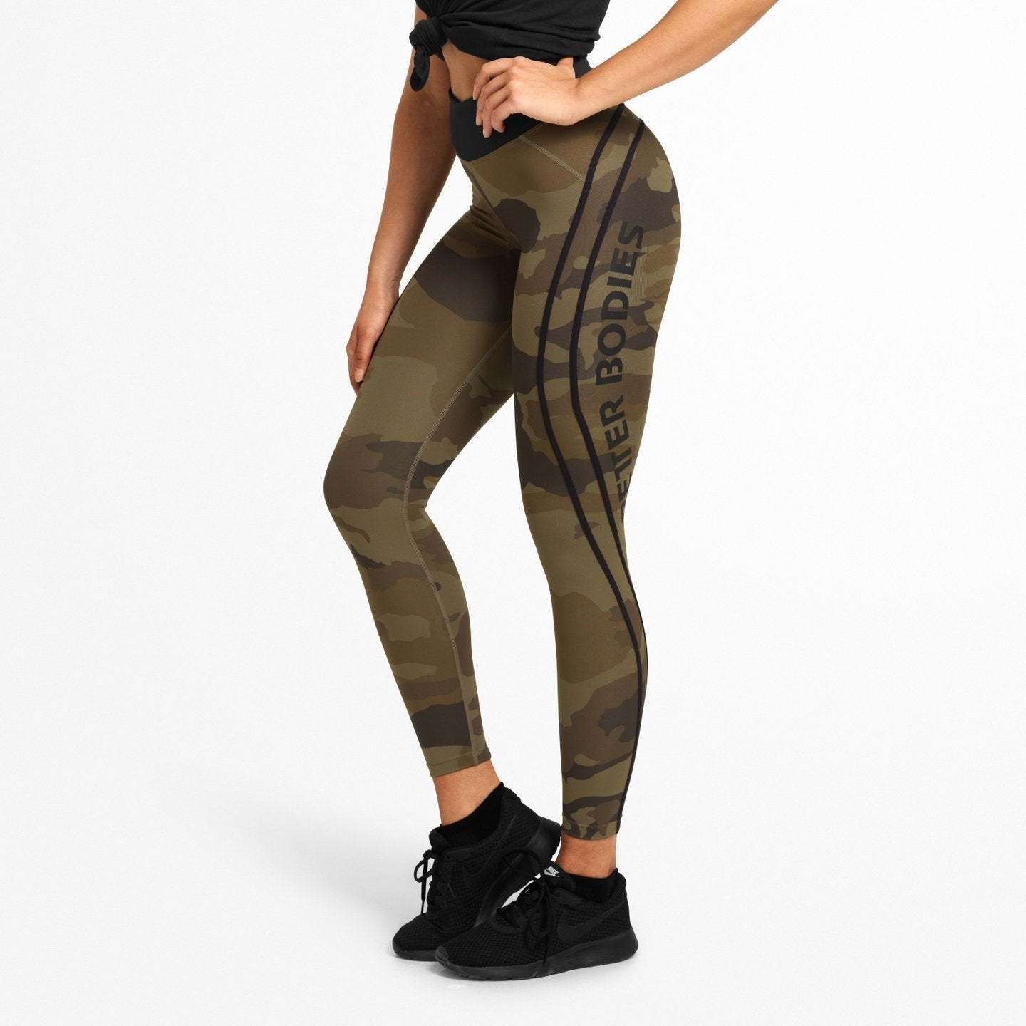 Nebbia CAMO LEGGINGS BREATHE - Leggings - green/dark green 