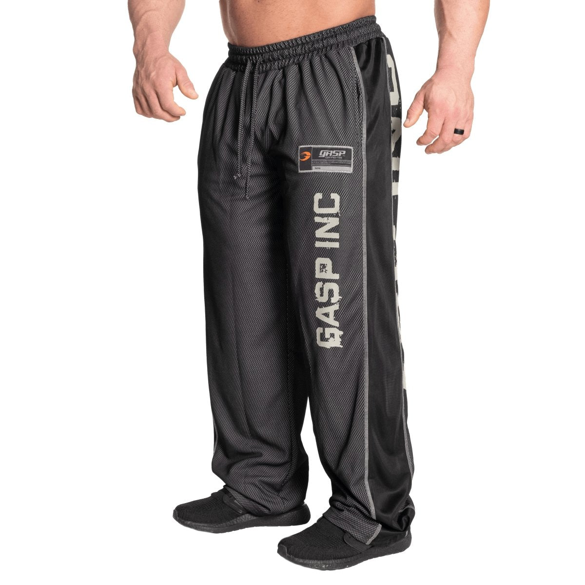 GASP No1 Mesh Pants - Black-Flame – Urban Gym Wear