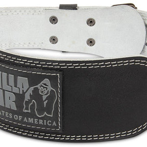 Gorilla Wear 4 Inch Women's Lifting Belt - Black/White Gorilla Wear