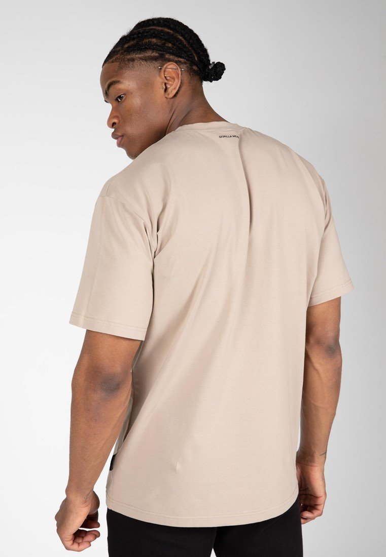 Bixby Oversized T-Shirt - Beige Gorilla Wear