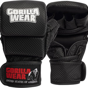 Ashton Pro Boxing Gloves - Red/Black - 10oz Gorilla Wear