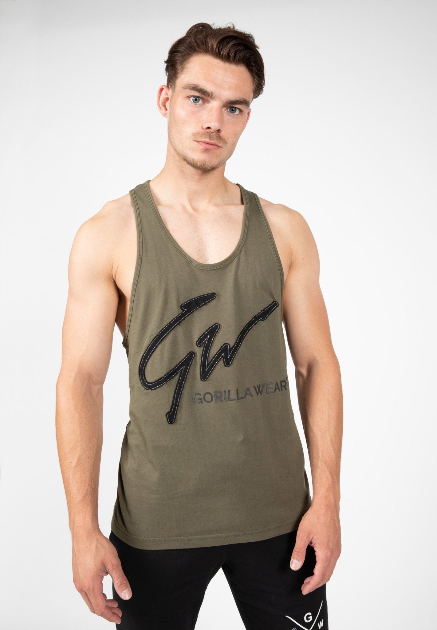 Gorilla Wear Classic Work Out Top Army Green