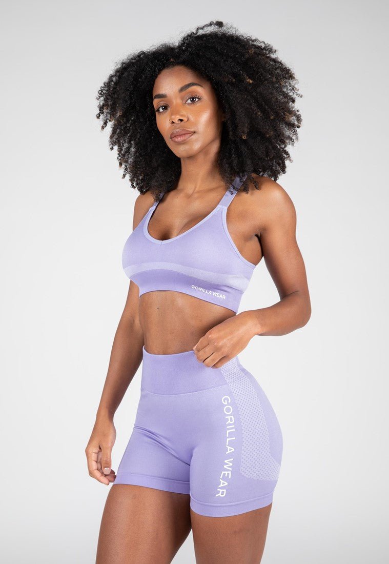 Quincy Seamless Sports Bra - Gray Melange - S/M Gorilla Wear