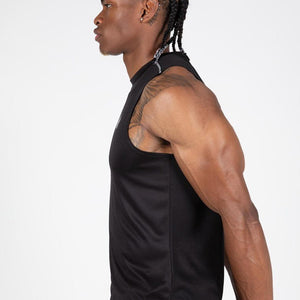 San Mateo Jersey Tank Top - Black/Red Gorilla Wear