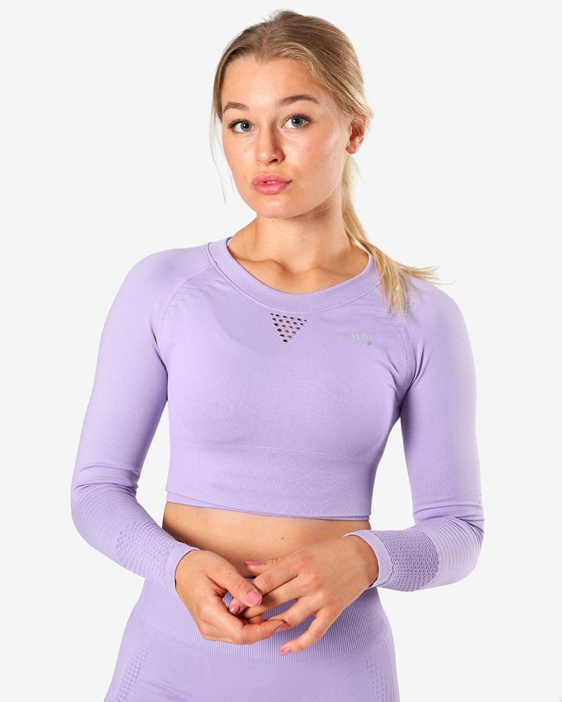 Dynamic Seamless Cropped Long Sleeve Top | Pink | Long Sleeve | Lorna Jane  USA