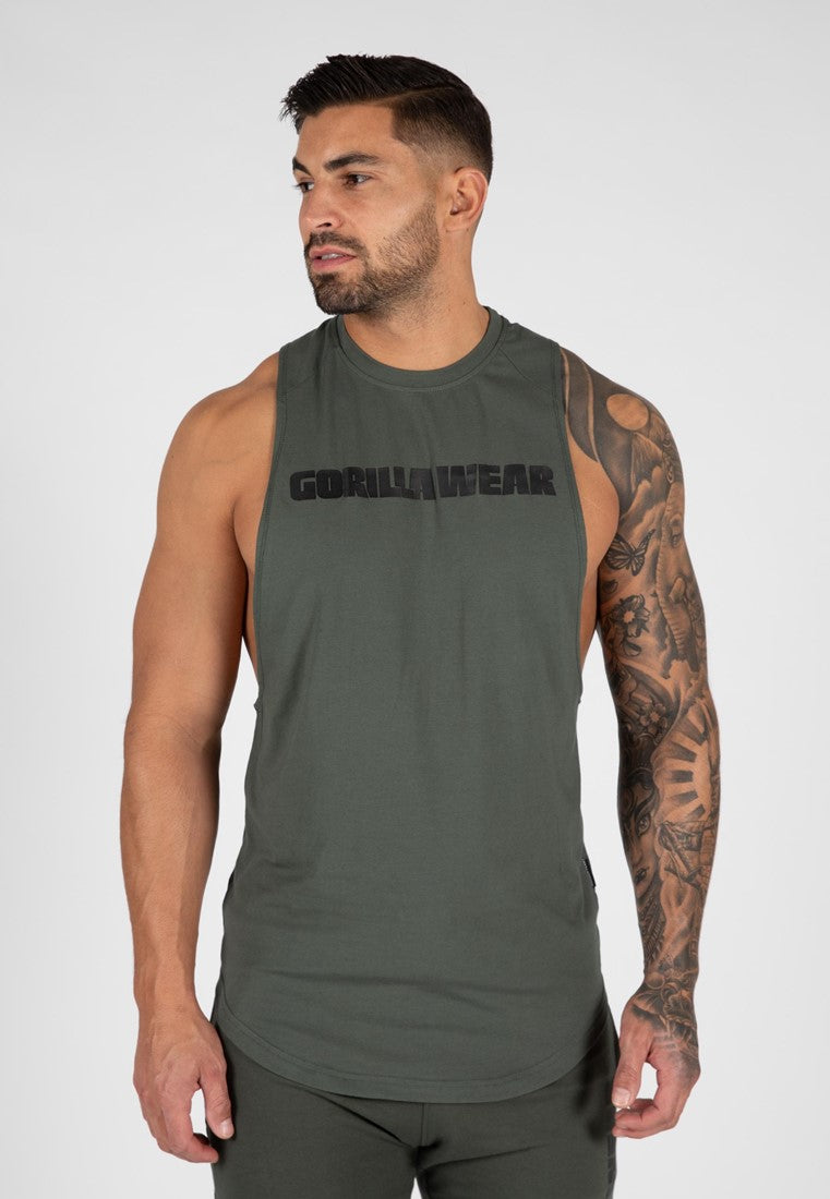 Cisco Drop Armhole Tank Top - Black/White Black/White S at  Men's  Clothing store