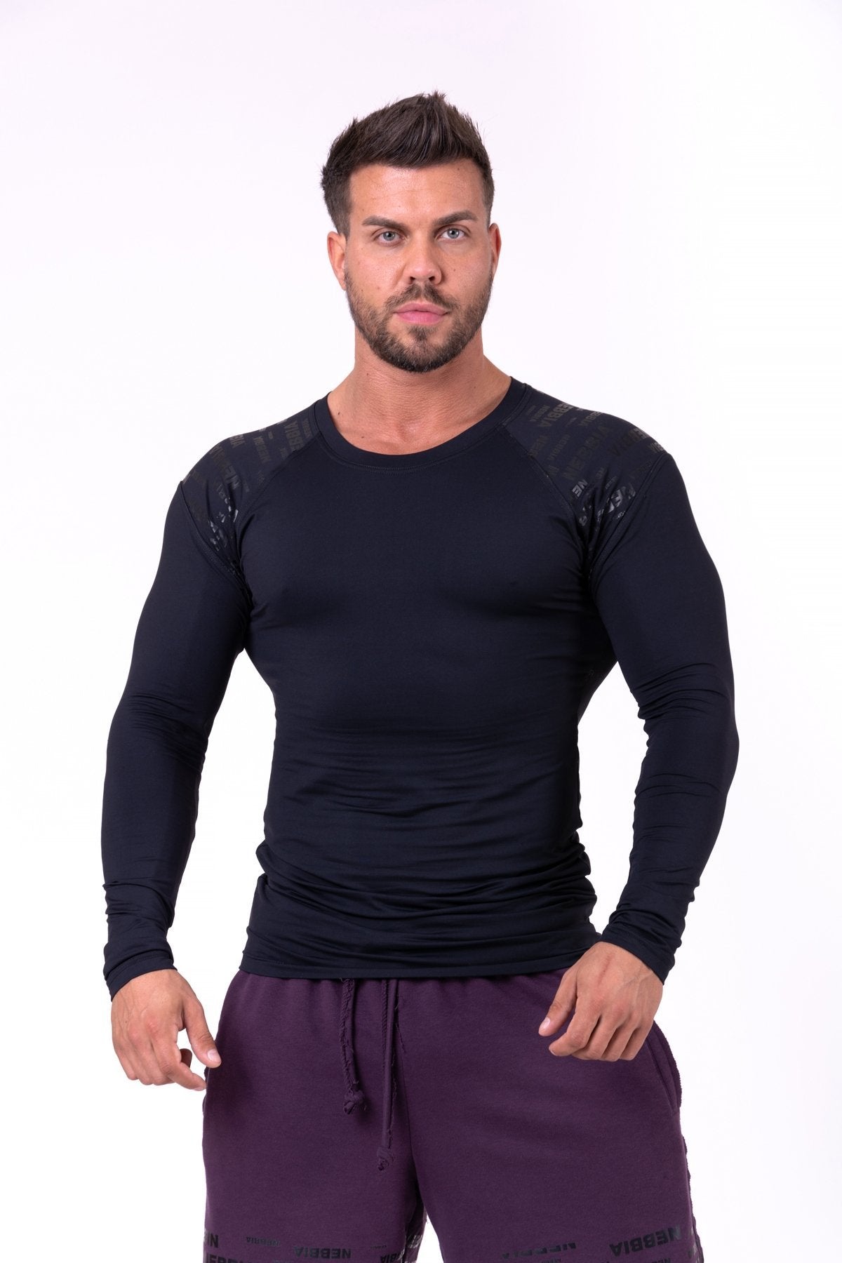 Nebbia Compression Zipper Shirt Intense Ultimate - Black – Urban Gym Wear