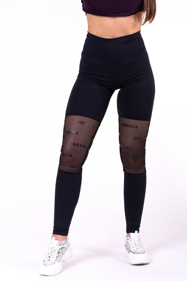 NEBBIA, Sporty Smart Pocket High-Waist Leggings, 404, Black, NEBBIA