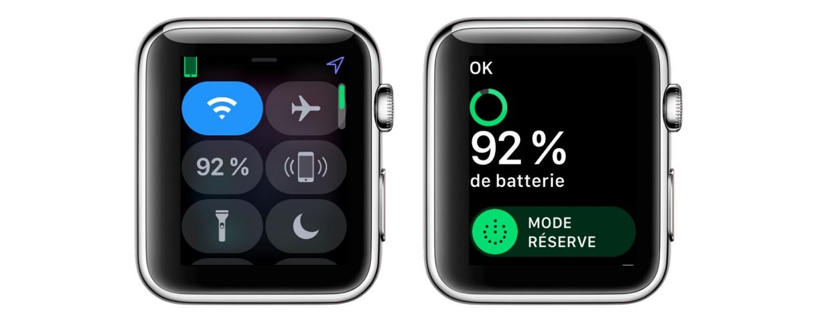 Apple Watch Serie 5 Cadran Batterie Dechargé