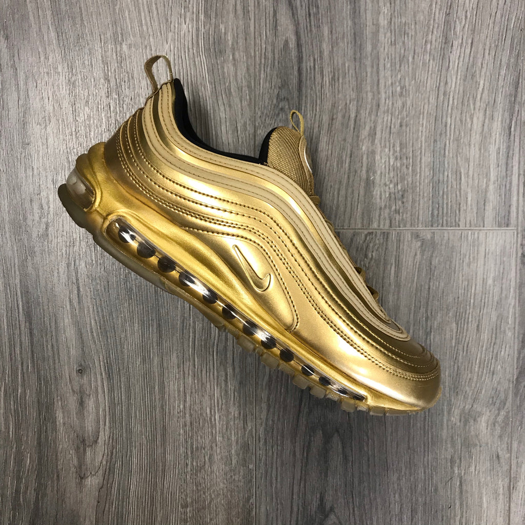 gold air max 97s