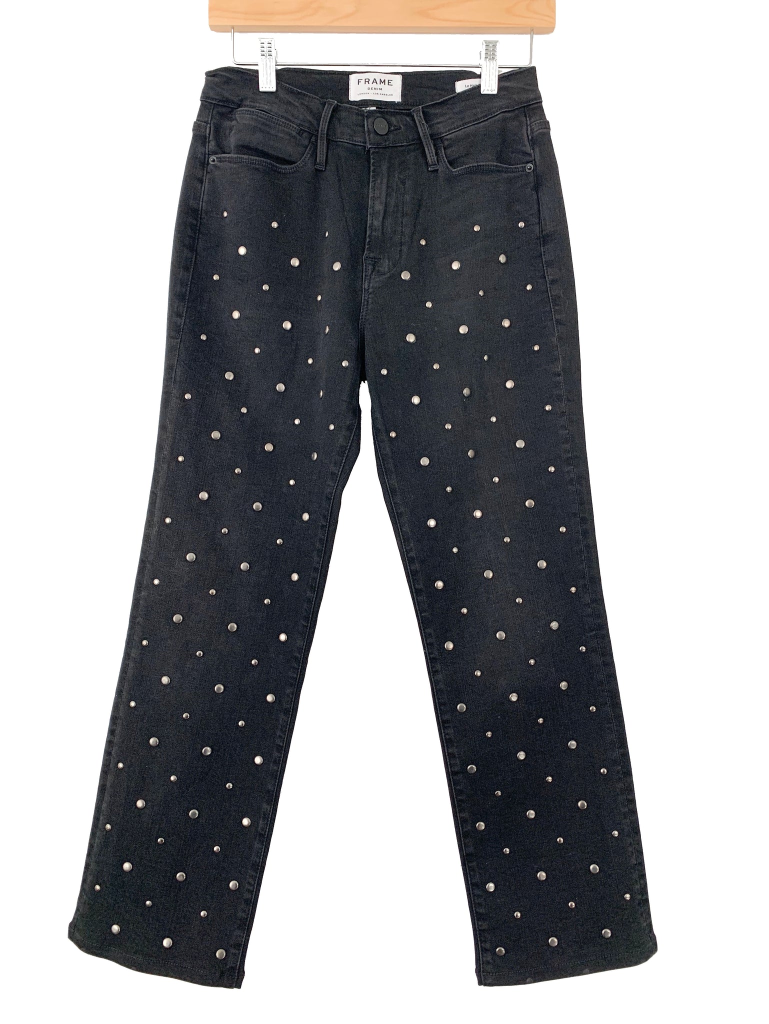 frame studded jeans