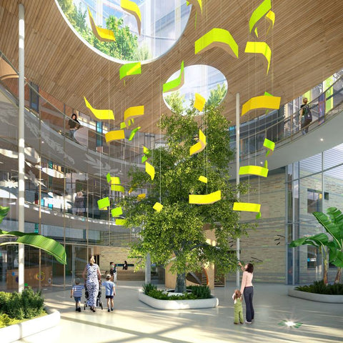 the light yard, benefits of green living walls for hospitals  