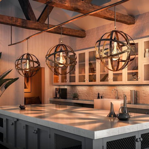 Orbital pendant kitchen light 