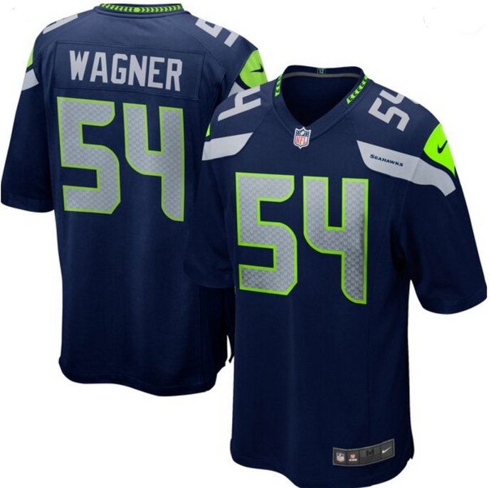 Bobby Wagner Seahawks Jersey Limited #54 Navy 100th Season Vapor Men's