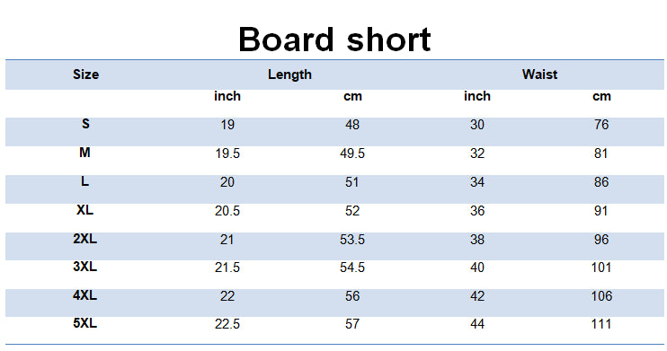 Broad Short Sizing