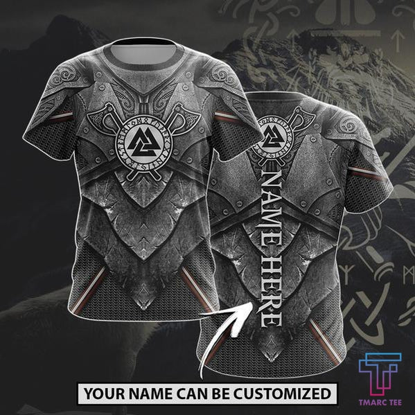 Discover 3D Shirt Viking Valknut Symbol Custom Name