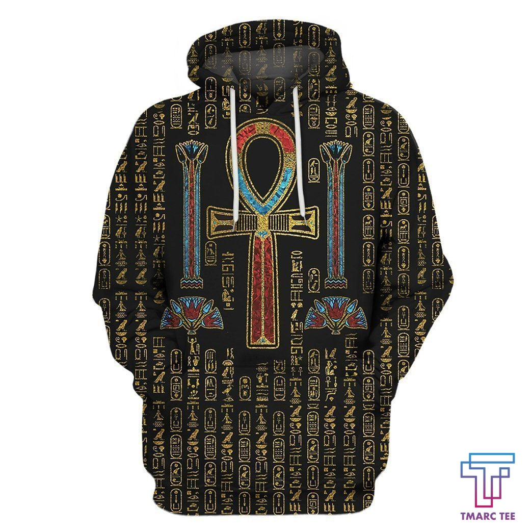 Discover Egyptian Cross Ankh Sweat À Capuche Hoodie 3D Unisex