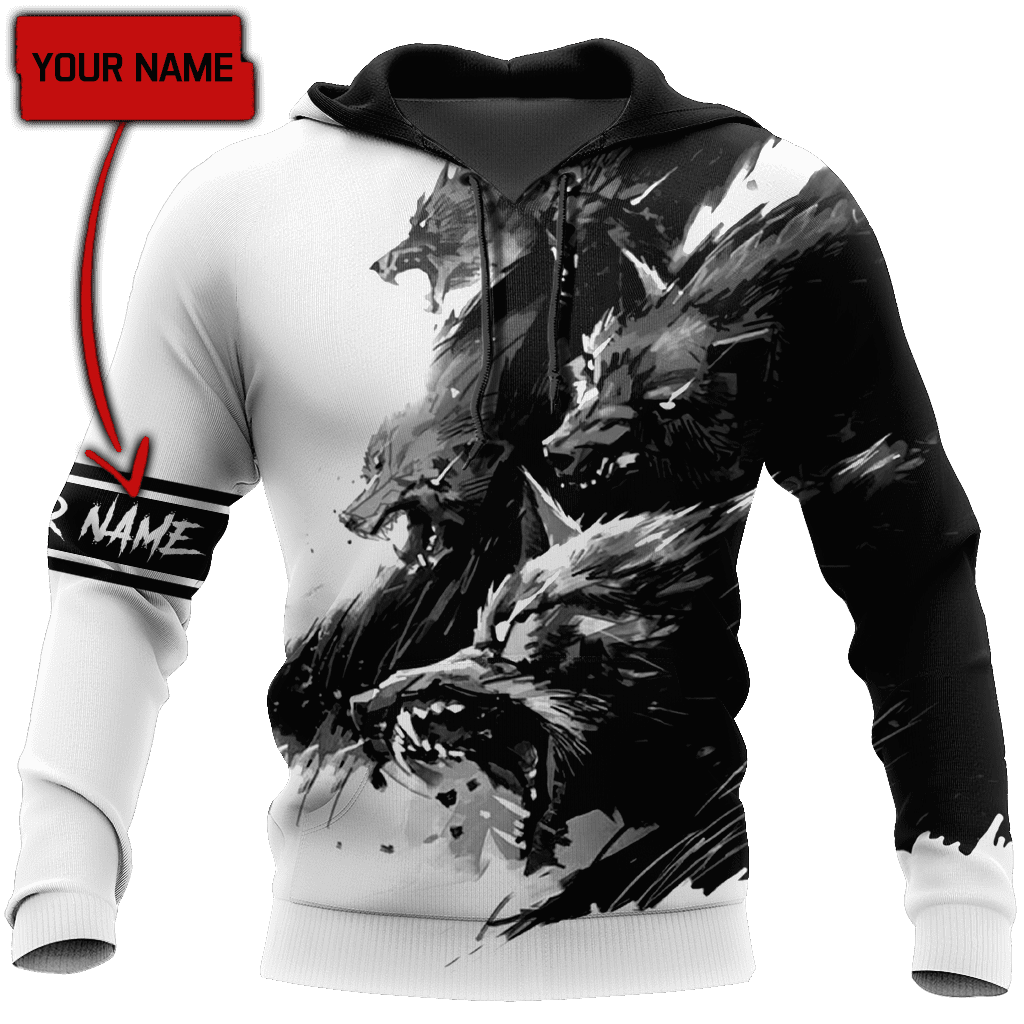 Customize Name Dark Wolves 3D All Over Printed Unisex Shirts DD1506210 ...