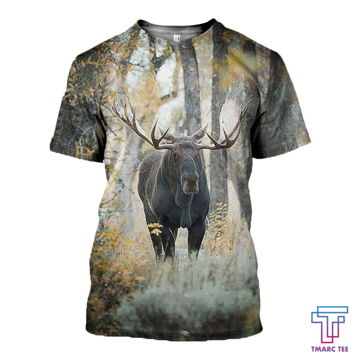 Discover Moose Hunting Art Shirts 3D