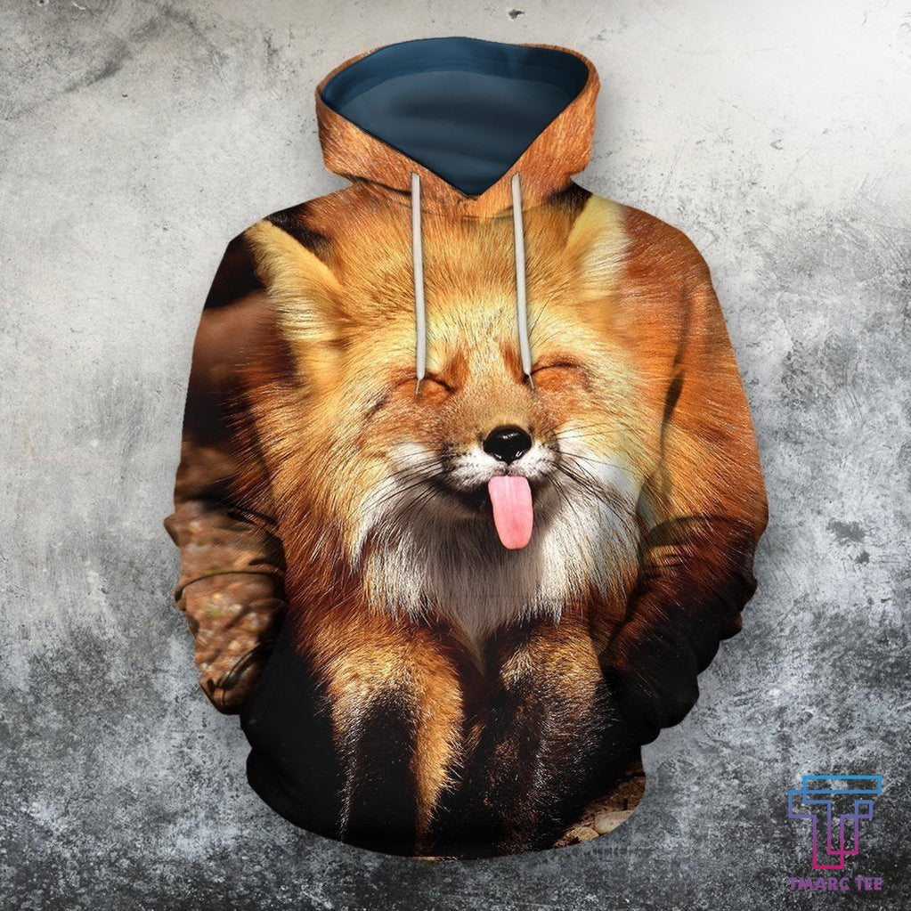 Discover Jaune Renard Mignon Animal Sweat À Capuche Hoodie 3D Unisex