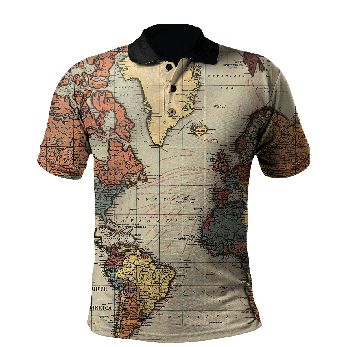 Map 3D All Over Printed Unisex Shirts– Tmarc Tee