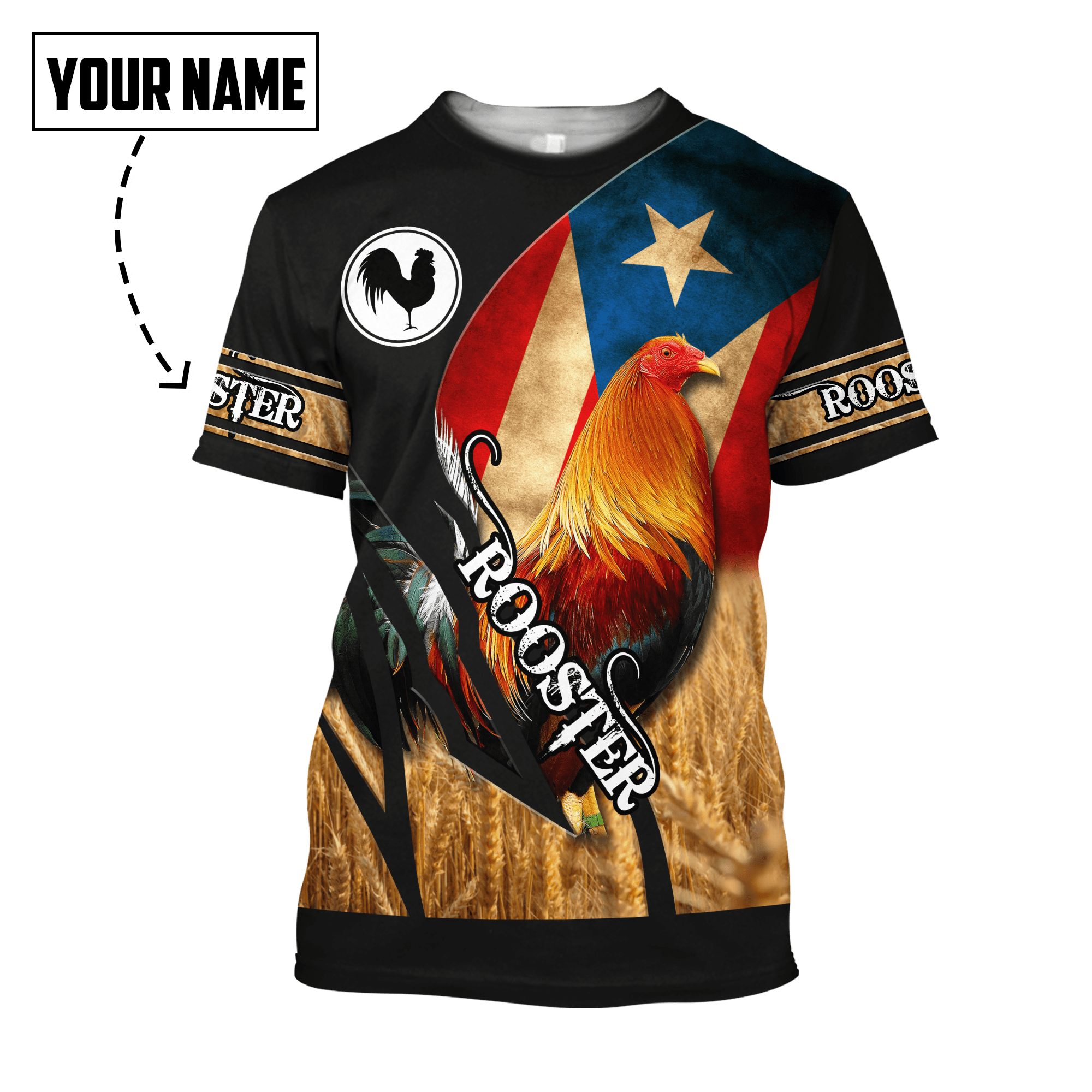Personalized Puerto Rico Rooster 3D Printed Unisex Shirts Pi17062102 ...
