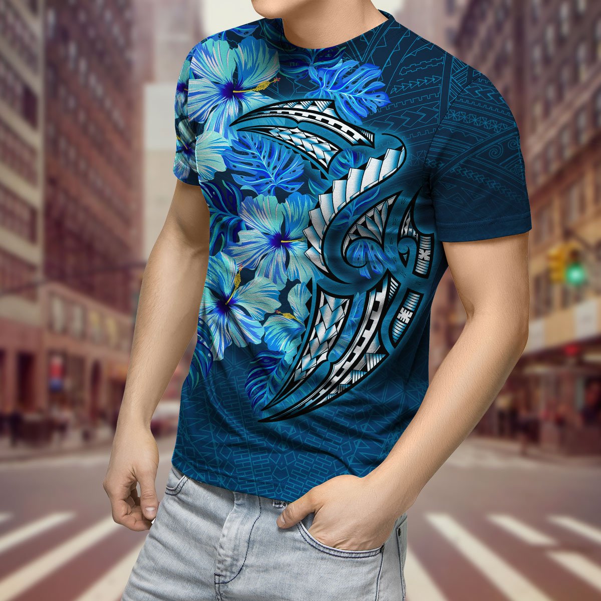 Tmarc Tee Amazing Polynesian Hibiscus Hoodie for Men and Women-ML