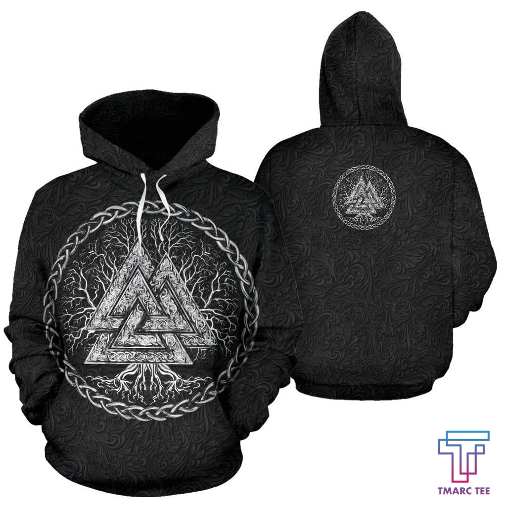 Discover Valknut and Tree Of Life Sweat À Capuche 3D 