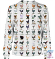 3D AOP Farm Chickens Shirt - Amaze Style™-Apparel