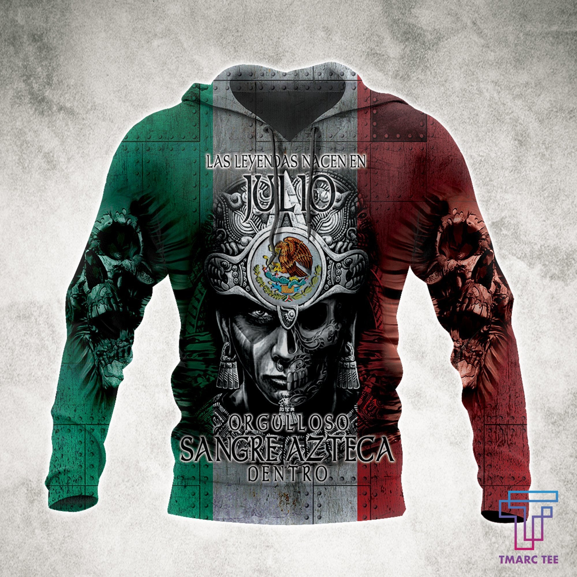 3D All Over Aztec Warrior Mexican Hoodie