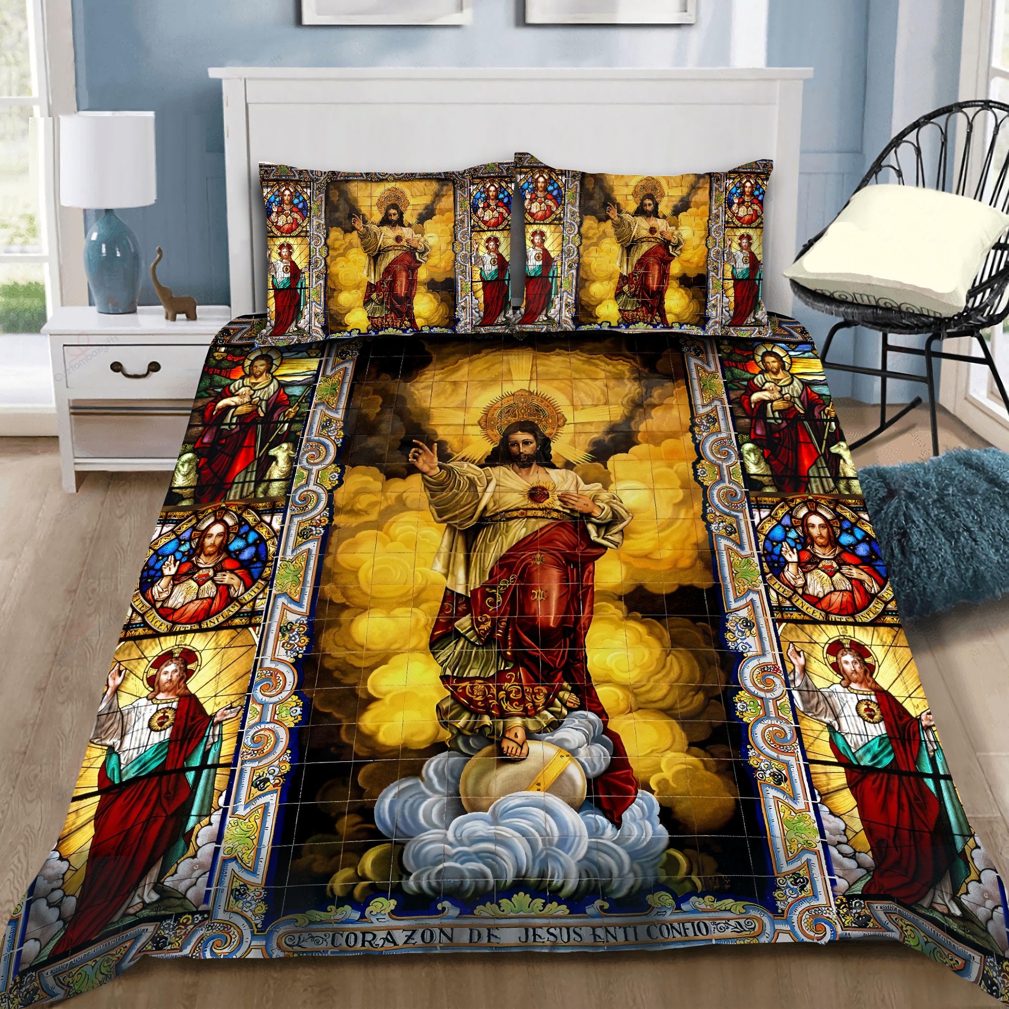 Christian Jesus Bedding Set– Tmarc Tee