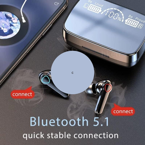 M19 pro bluetooth earbuds available at brothermart