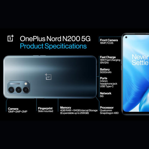 OnePlus Nord n200 Smartphone Specifications