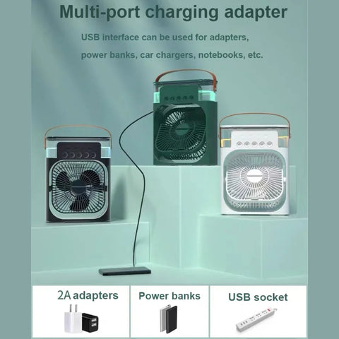 Portable Fan Air Conditoners Charging Compatibility