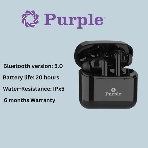 Purple PEB 001 Earbuds