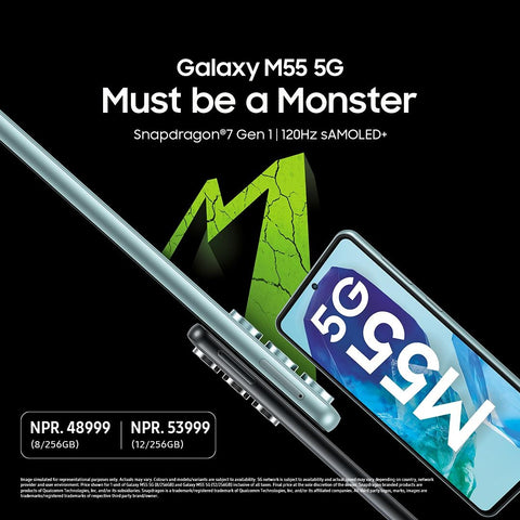 Samsung Galaxy M55 5G Smartphone Price in Nepal