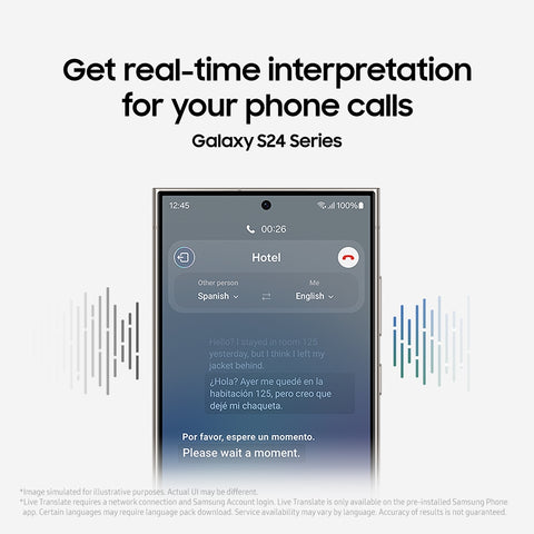 Samsung Galaxy S24 Ultra 5g Real time phone calls