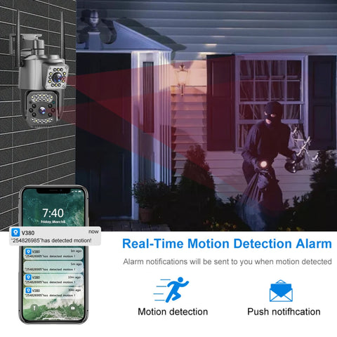 V380 real time motion detection alarm cctv camera