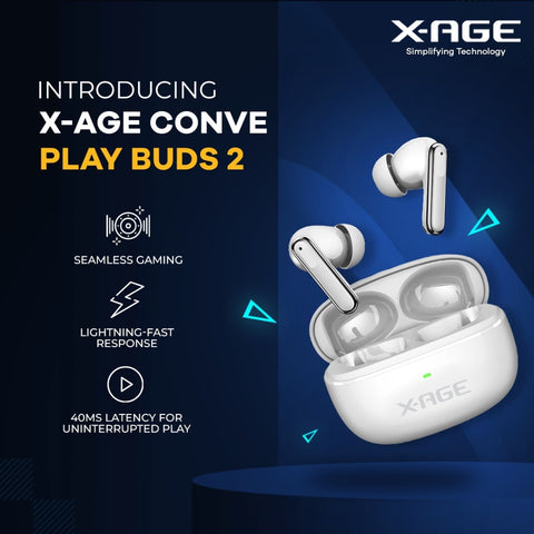 X-Age conve Playbuds 2 gaming earbuds