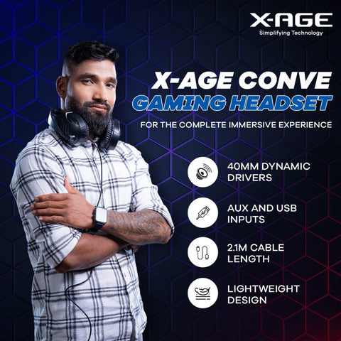 X-Age W1 Wired gaming headphone in nepal